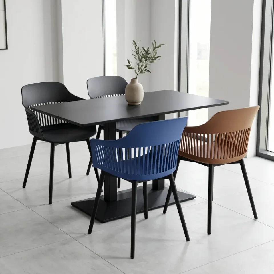 Connubia 1+4 MDF Rectangular Top Dining Set – Olivio…
