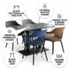 Connubia 1+4 MDF Rectangular Top Dining Set – Olivio