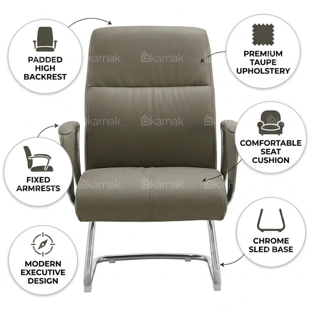 Bryan Visitor Chair – Black & Grey