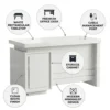 Waul Office Table -White