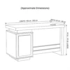 Waul Office Table -White