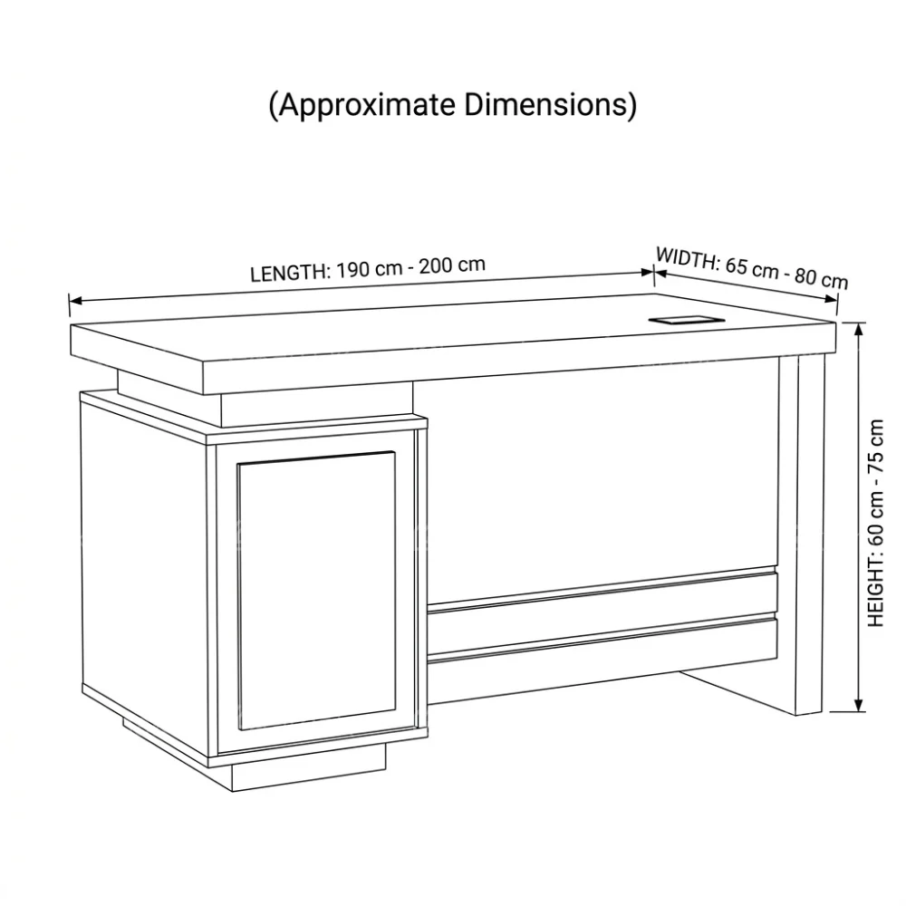 Waul Office Table -White