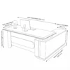 Raul L Shape Manager Office Table – Oak Grey + Khaki