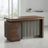 London Office Table – Oak + Khaki