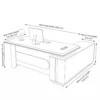 Raul L Shape Manager Office Table – Oak Grey + Khaki