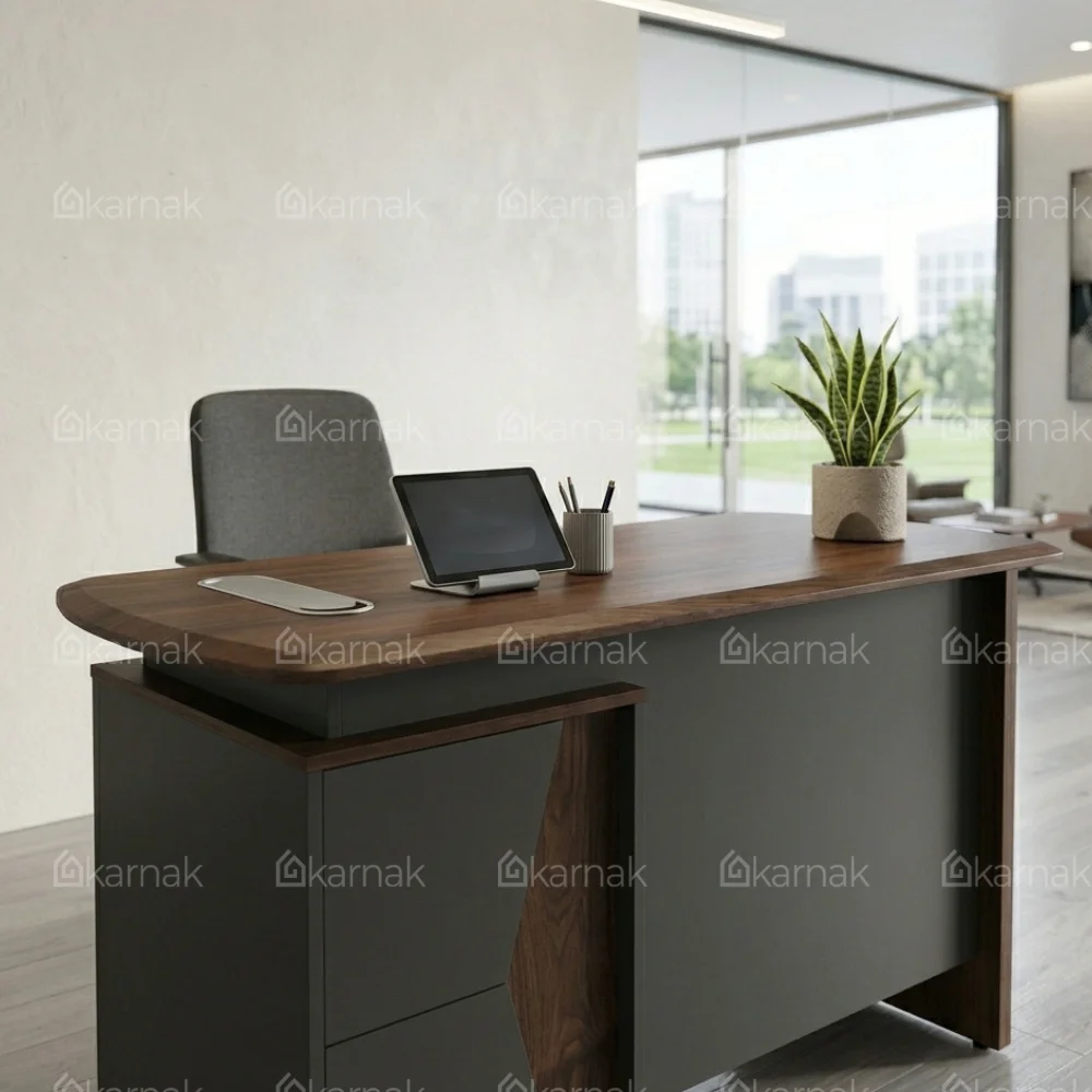 Raul Office Table – Grey
