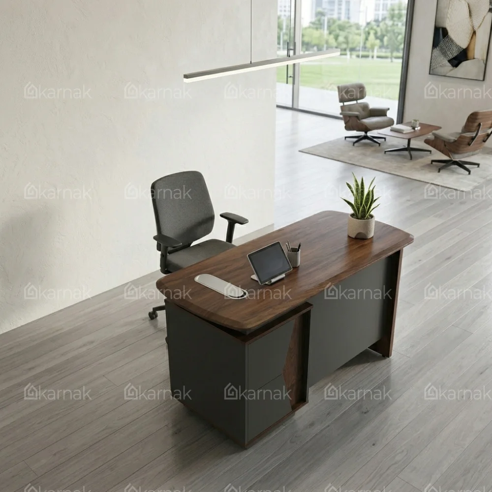Raul Office Table – Grey