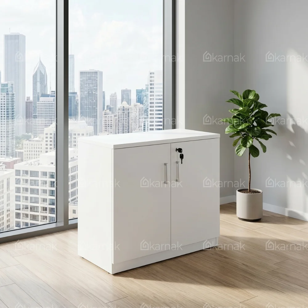 Royalcraft Wooden Low Cabinet – White