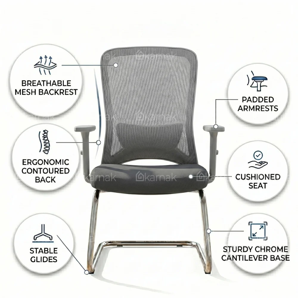 Sammy Visitor Chair Fix Handle