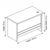 Skye Office Table 1.0 & 1.2 – Oak + Khaki & Coffee + Grey
