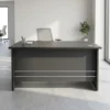 Skye Office Table 1.0 & 1.2 – Oak + Khaki & Coffee + Grey