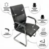 Spanio Visitor Chair – Black