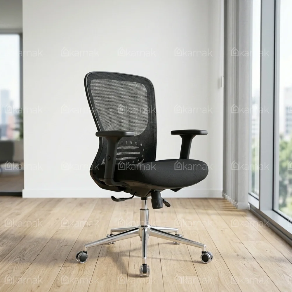 Styro Medium Back Office Chair – Black