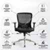 Styro Medium Back Office Chair – Black