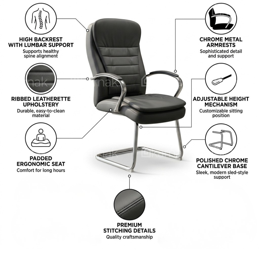 Tango Visitor Chair – Black