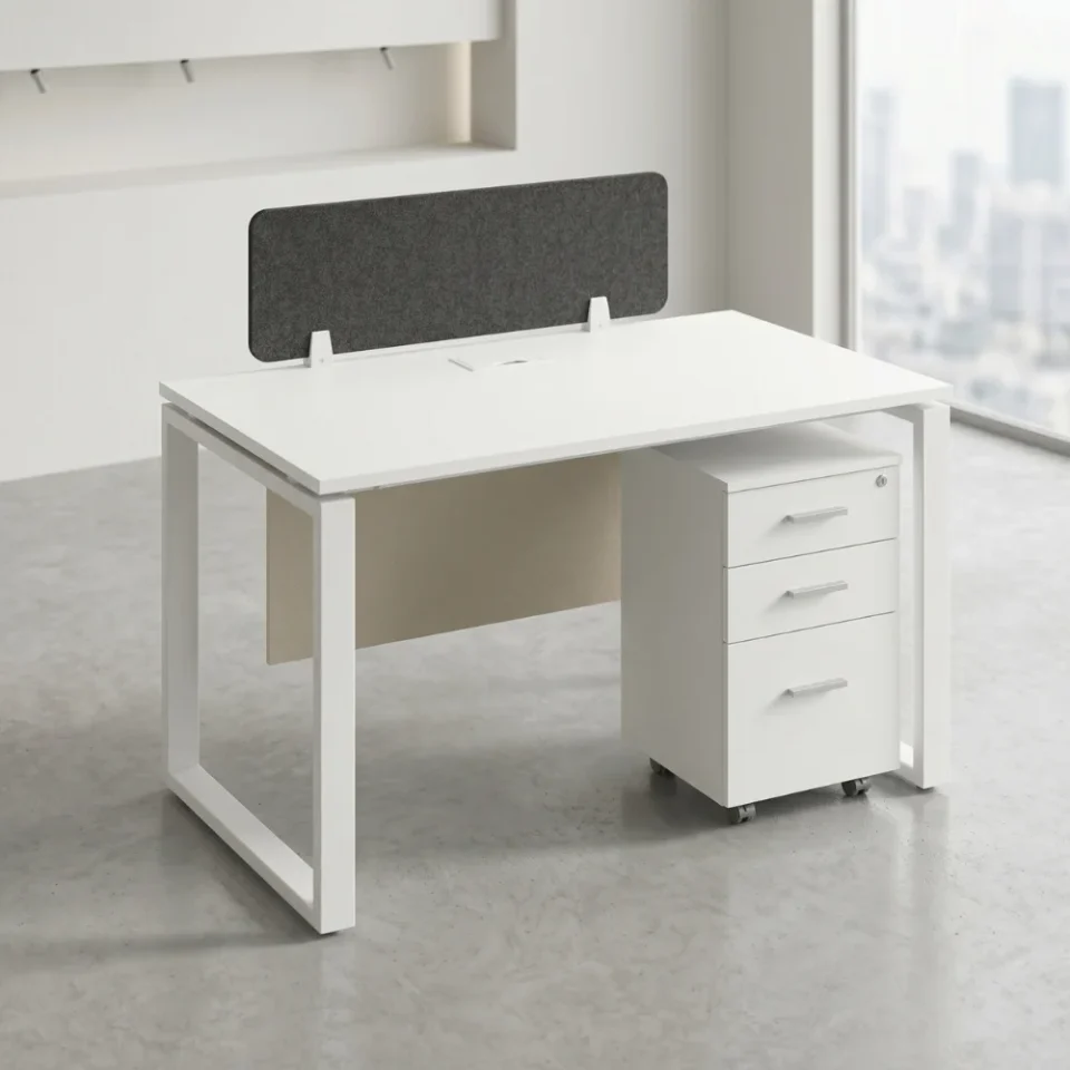 Single Person Trendora Workstation -White…