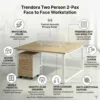 Trendora Two Person  Workstation