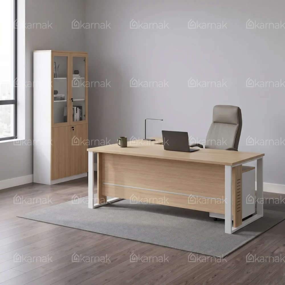 Urban Aura Office Table – Oak