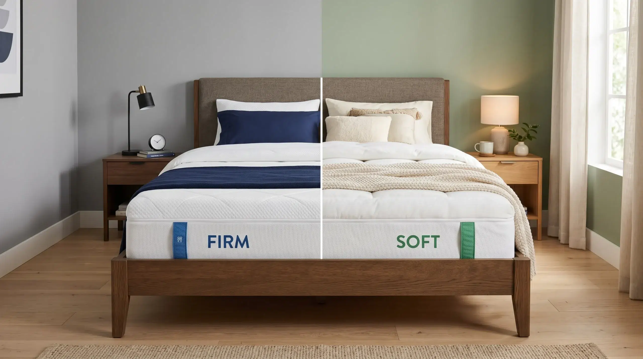 Dual comfort mattress Dubai, firm and soft sides, Karnak Home
