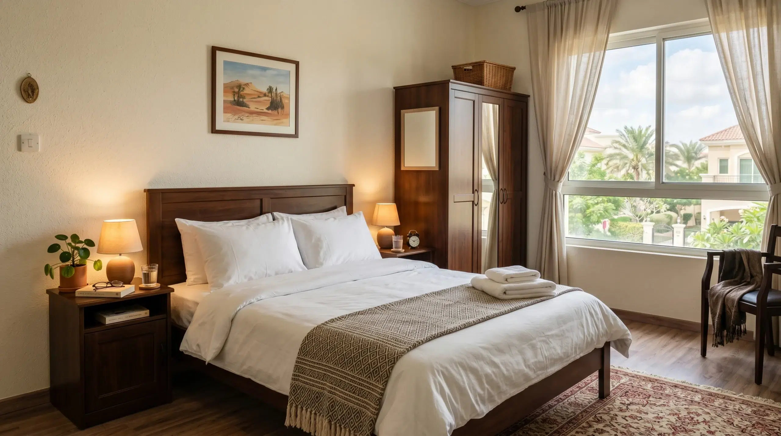 Guest bedroom set Dubai — complete double bedroom furniture set for UAE homes by Karnak Home