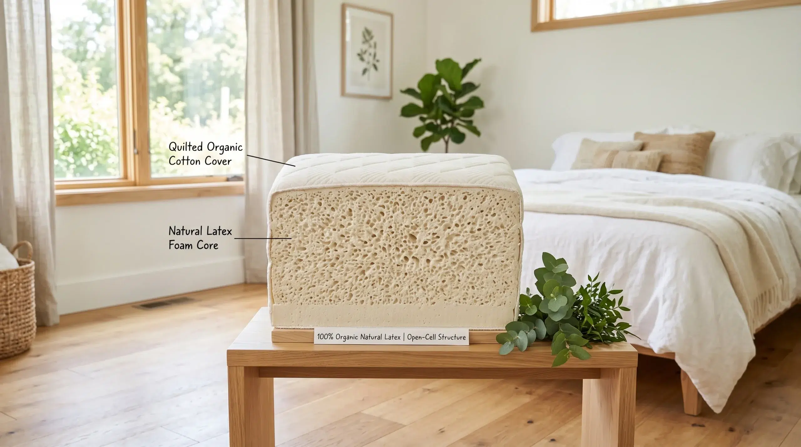 Latex mattress Dubai, natural foam construction, Karnak Home