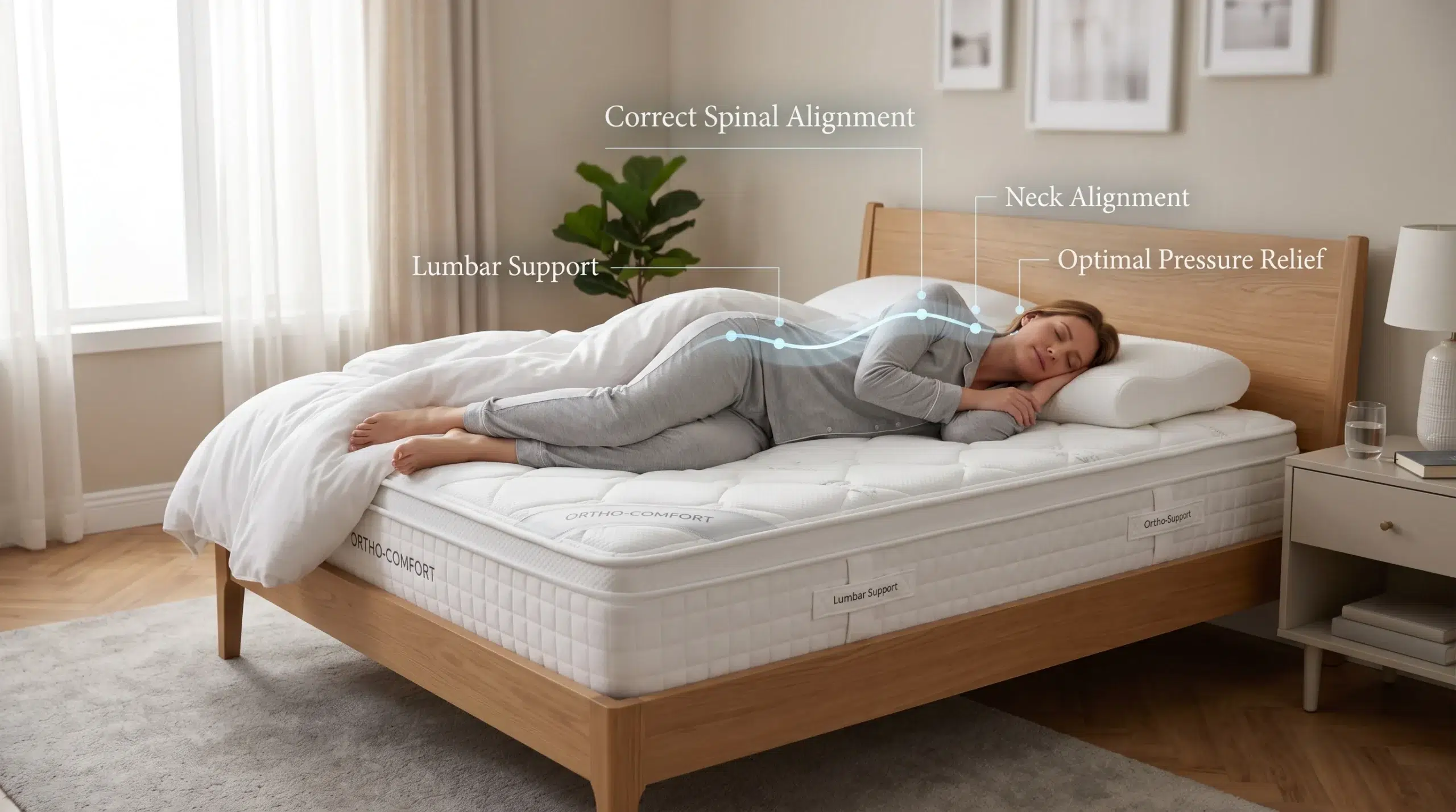Medical orthopaedic mattress Dubai, back pain support, Karnak Home