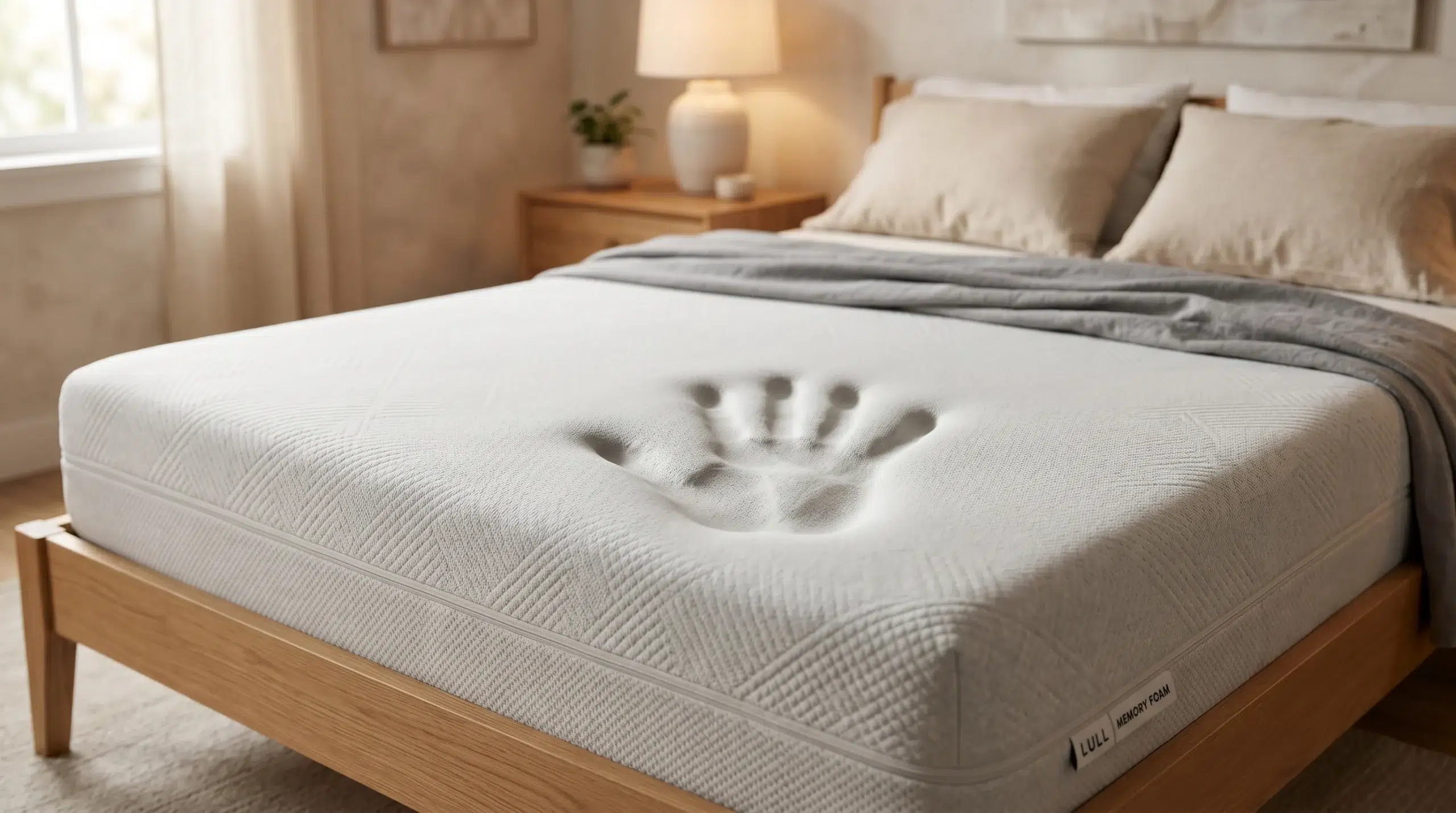 Memory foam mattress Dubai showing pressure relief, Karnak Home