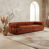 Trevique 3-Seater Sofa – Brown