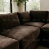Inora 4-Seater Sectional Sofa – Chocolate