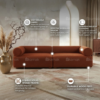 Trevique 3-Seater Sofa – Brown