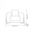 Elvora 1-Seater Sofa – Beige