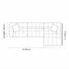 Lasara L-Shape Tufted Sofa – White