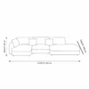 Orvessa L-Shape Sofa – Off White