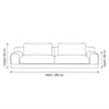 Veltrix 3-Seater Sofa – Grey
