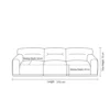 Morvique Modern 3-Seater Sofa – Brown