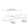 Elvaro Modern 3-Seater Sofa