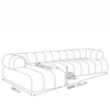 Carvesta L-Shape Sofa – Brown