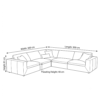 Sectovia L-Shape Sectional Sofa – Brown
