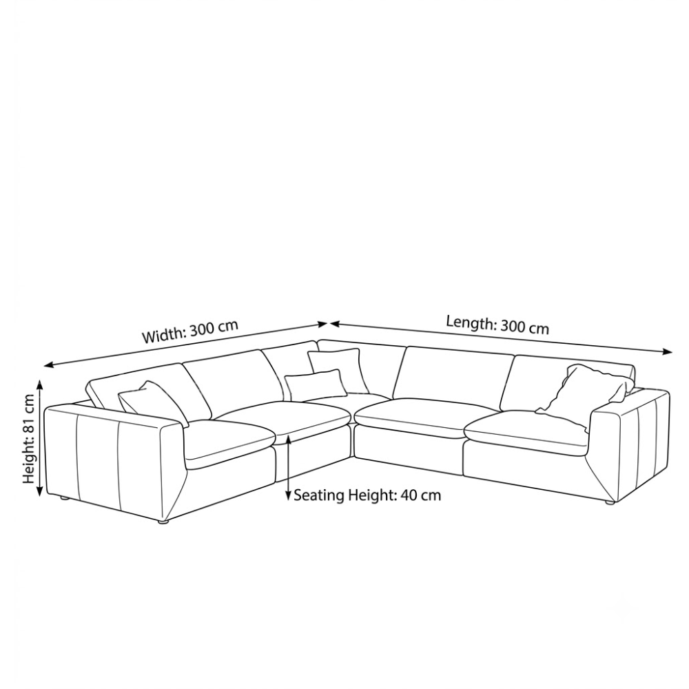 Sectovia L-Shape Sectional Sofa – Brown