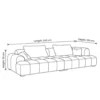 Colvian Double-Colored 3-Seater Sofa