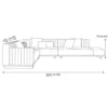 Cremora L-Shape Sofa – Cream