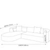 Chaivora Chaise L-Shape Sofa – Beige
