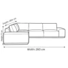 Inora 4-Seater Sectional Sofa – Chocolate