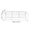 Velnox 3-Seater Modular Sofa – Beige