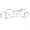 Lunexa 4-Seater Sectional Sofa – Olive