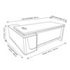 Avorio L Shape Manager Office Desk – Oak + Khaki