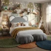 Bearvia Bear Upholstered Bed – Grey