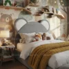 Bearvia Bear Upholstered Bed – Grey