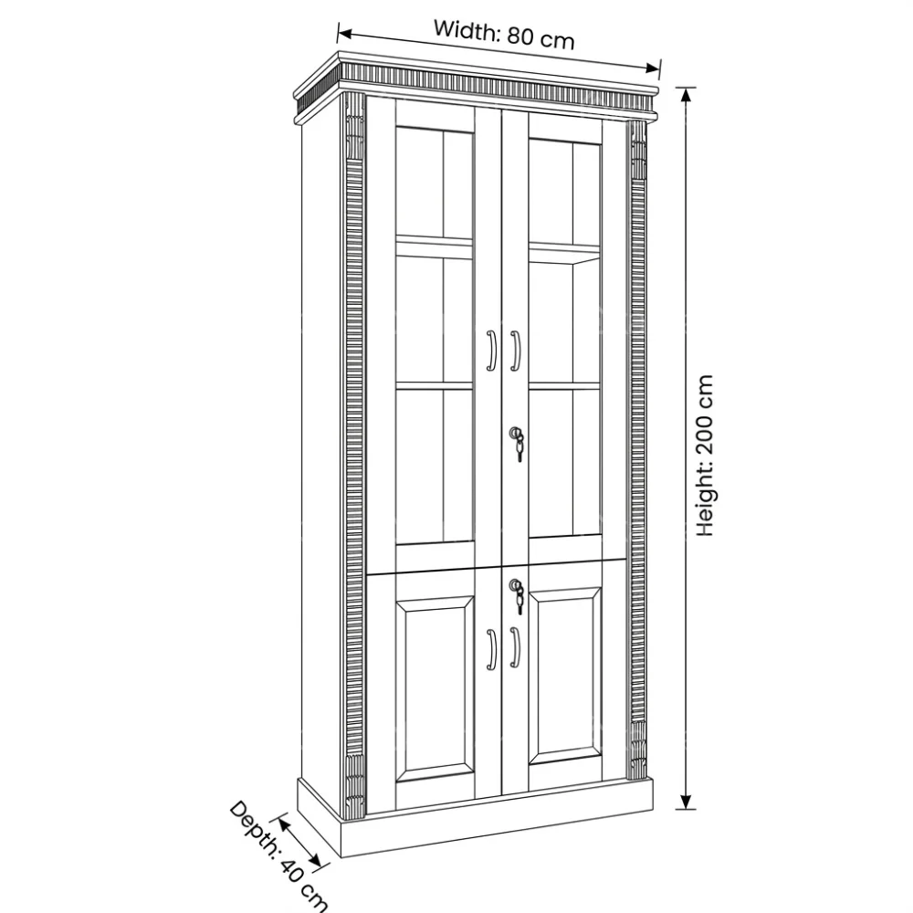 Beggebo Two Door Book Cabinet