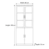 Belly Book Cabinet – Oak + Khaki